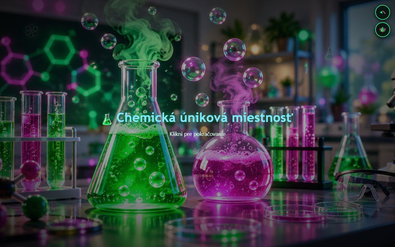 Ukážka aplikácie Chemická úniková miestnosť