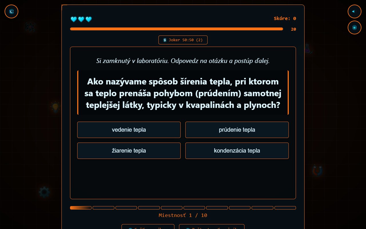 Ukážka 6: Fyzikálna úniková miestnosť
