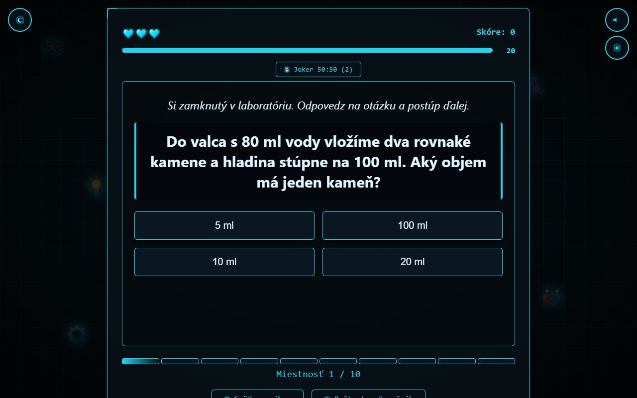 Ukážka 5: Fyzikálna úniková miestnosť